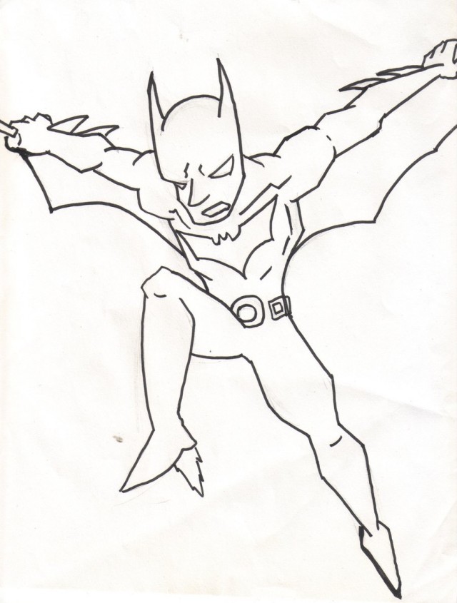 Plansa de colorat cu Batman 71 69